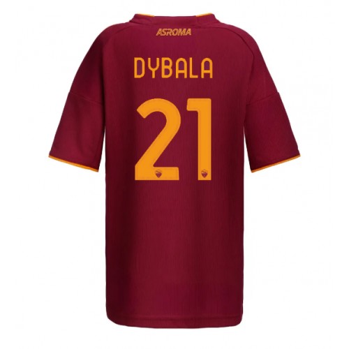 AS Roma Paulo Dybala #21 Replica Home Stadium Shirt for Women 2025-26 Short Sleeve